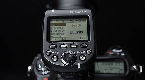 Elinchrom Transmitter Pro Canon in use