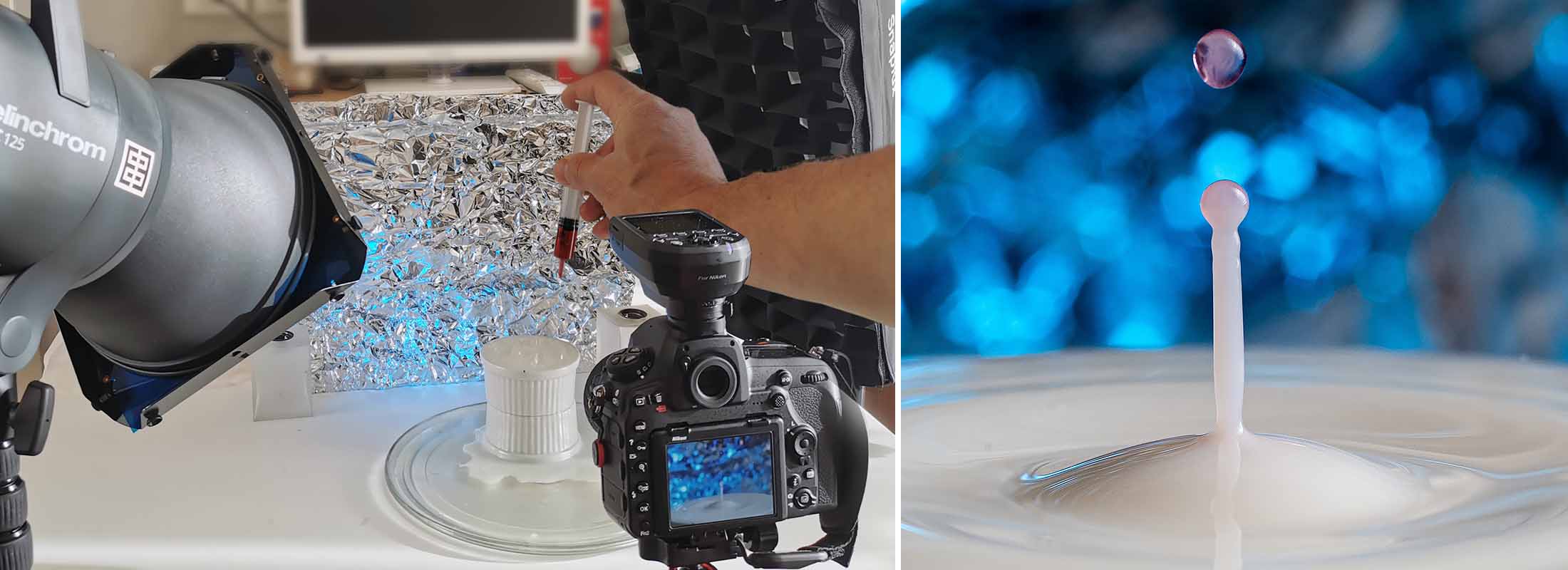 Drop photography with Elinchrom ELC usin HSS 