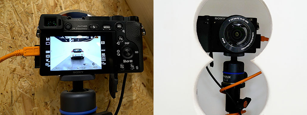 Kameraer med TetherPro-kabler og ONsite Relay C