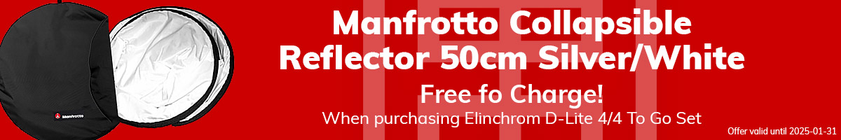 Kampanj - Manfrotto Reflexskärm 50cm ingår!