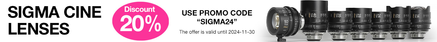 PROMOTION! SIGMA CINE 20%