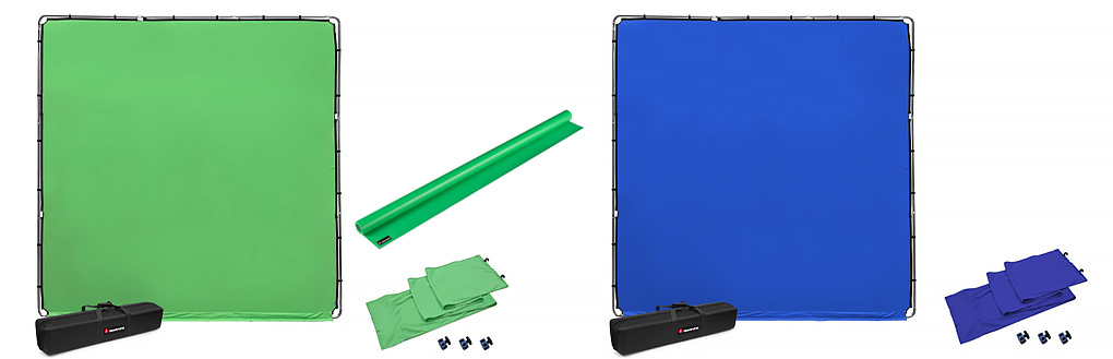 Manfrotto StudioLink - Green screen and Blue screen
