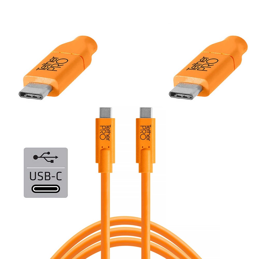 TetherPro USB-C to USB-C 3m Orange
