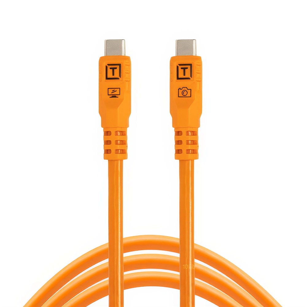 TetherPro Optima 10G USB-C, 1.8m, Straight, Orange