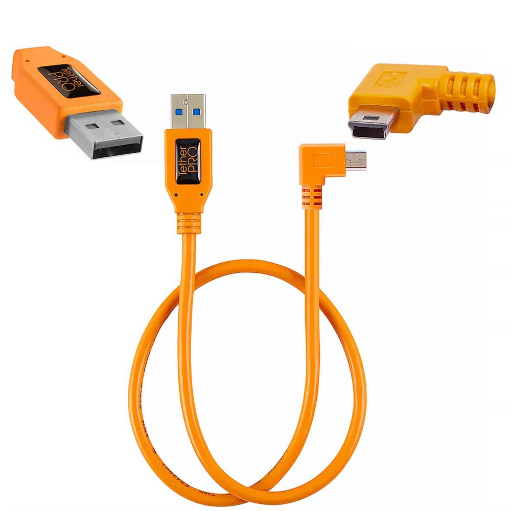 TetherPro Högervinklad kabel USB 2.0 till USB 2.0