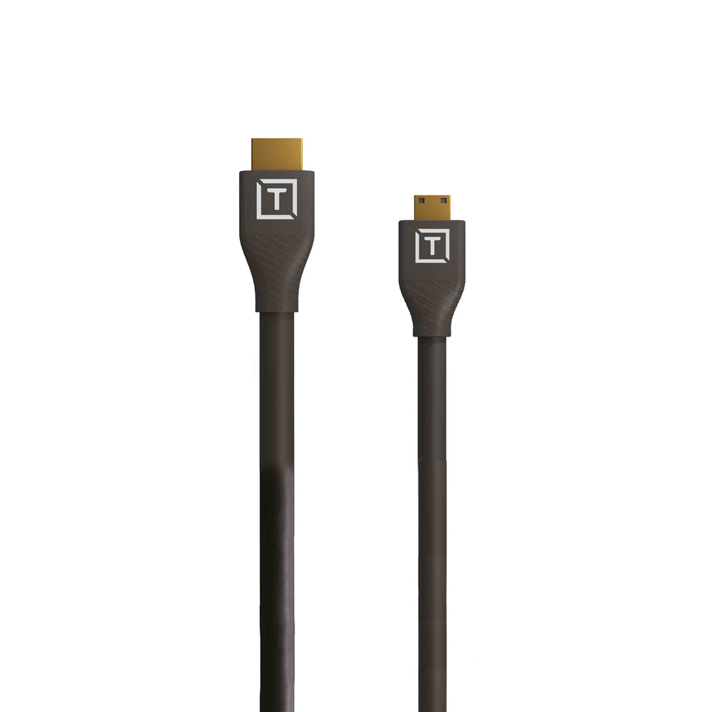 TetherPro HDMI 4K  Kabel Mini till HDMI 2.0 30cm Pigtail | Svart