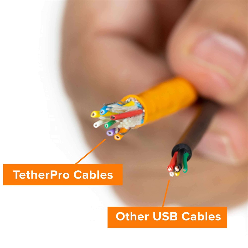 Câble USB C vers lightning FP - Orange pro