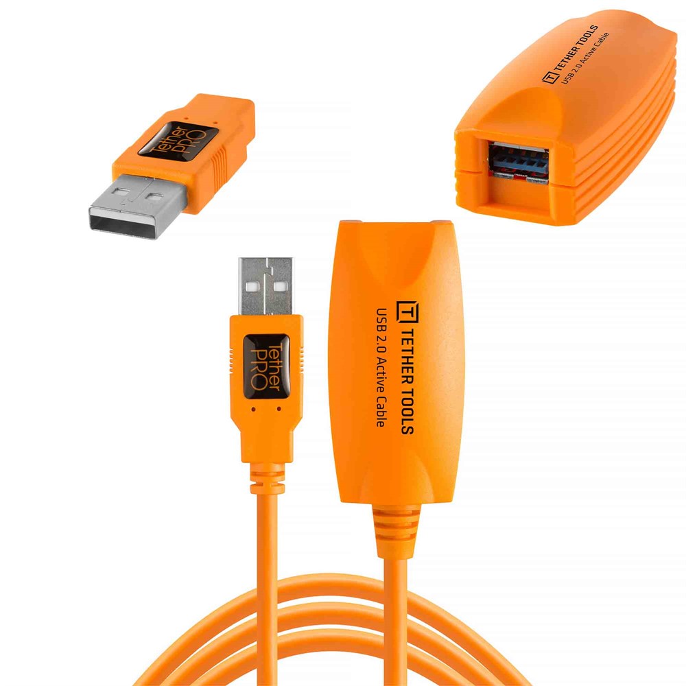 TetherPro USB 2.0 Active Extension 5m Orange