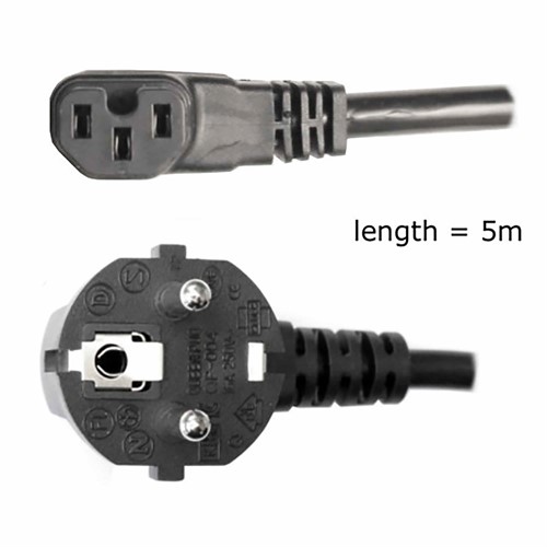 Elinchrom Power Cable 5m Angled Contact for EU