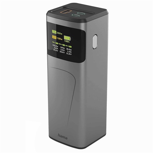 Powerbank 24000mah 2xUSB-C 1xUSB-A 200W