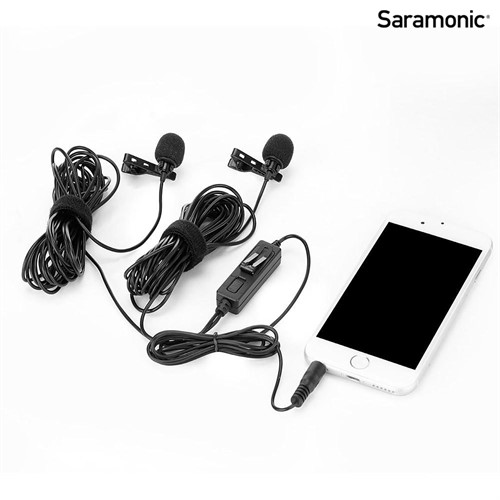 SARAMONIC LavMic 2m Dual Wired Lavalier Microphone