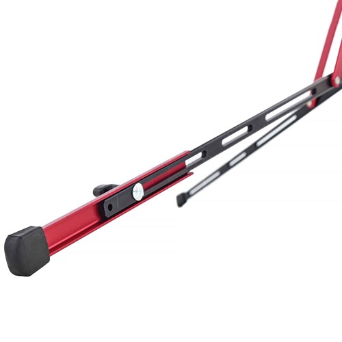 Ställbart ben för nivåjustering i terräng