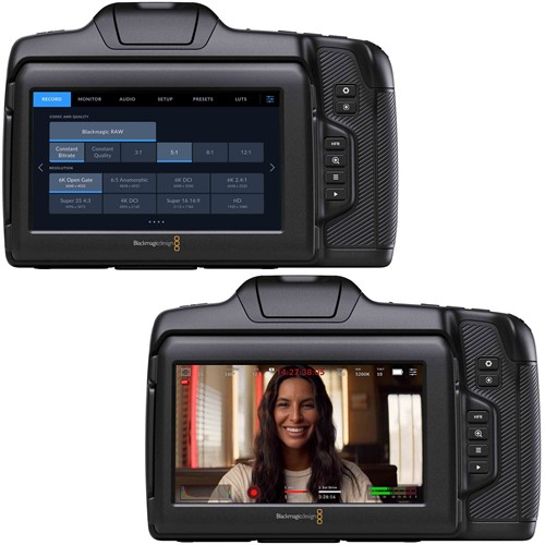 A large, bright 5 inch HDR touchscreen