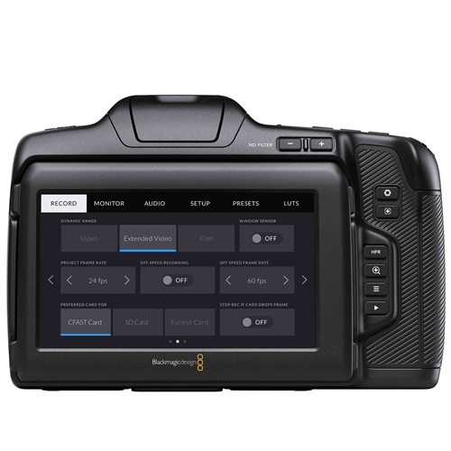 Avancerad filmkamera, inbyggt gråfilter