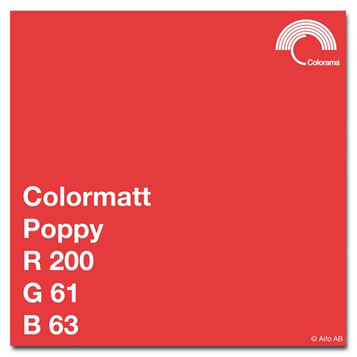 Ungefärligt RGB-värde för Colormatt Poppy