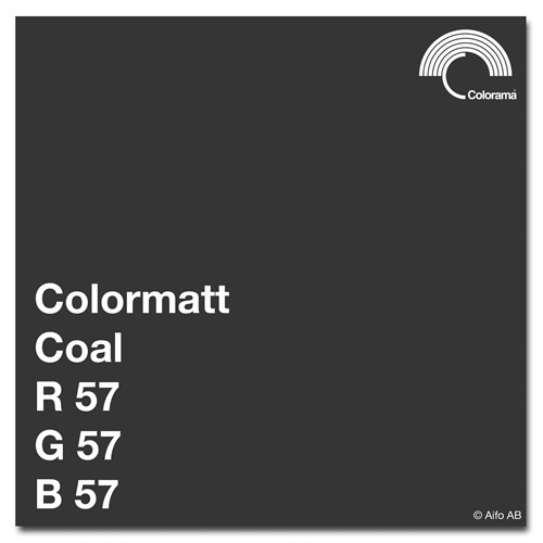 Ungefärligt RGB-värde Coal Coloramatt
