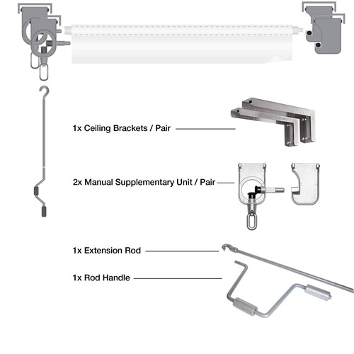 RollEasy Bakgrundssupport Vägg 2st 2.72m Vinyl
