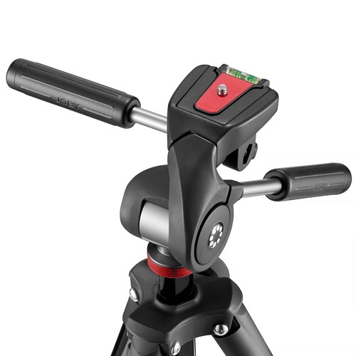 Trevägs stativhuvud ger exakt hantering