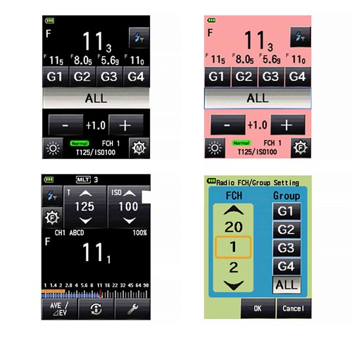 Tydlig display i flerfärg ger enkel hantering