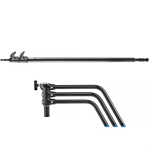 Benen viks platt och stativpelaren kan monteras av