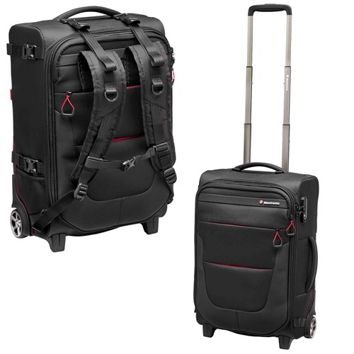 Fotoryggsäck och rullväska - 2 i 1