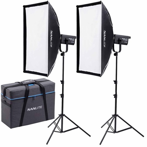 Set with softboxes and stands