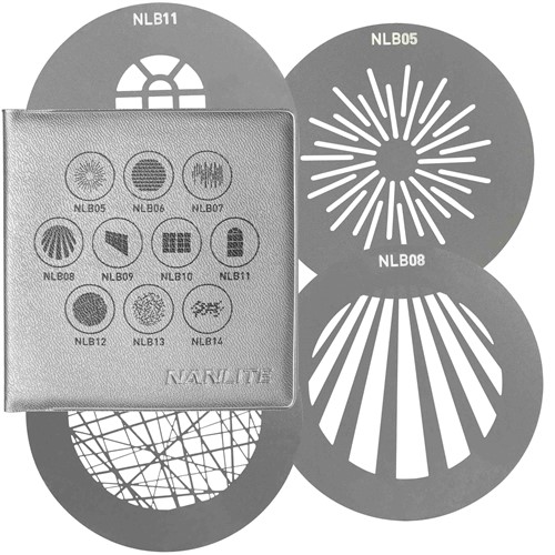 Gobosetet levereras med fodral