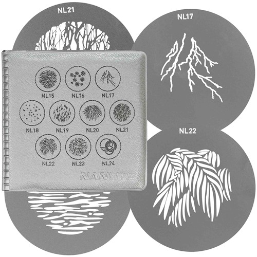 Gobo set leveras med fodral