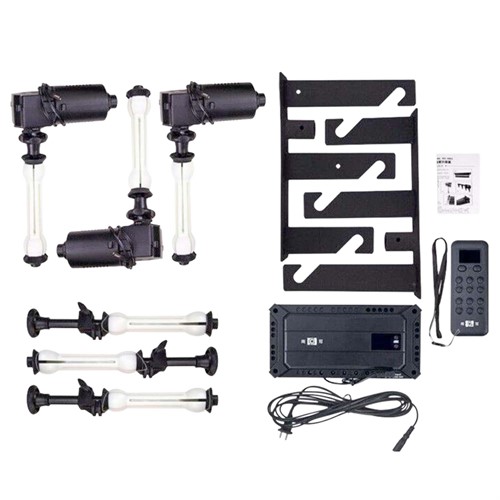 Motorised background Support system 3 Hooks