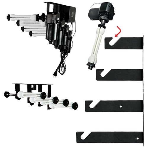 The motorised expander fit into the paper roll core