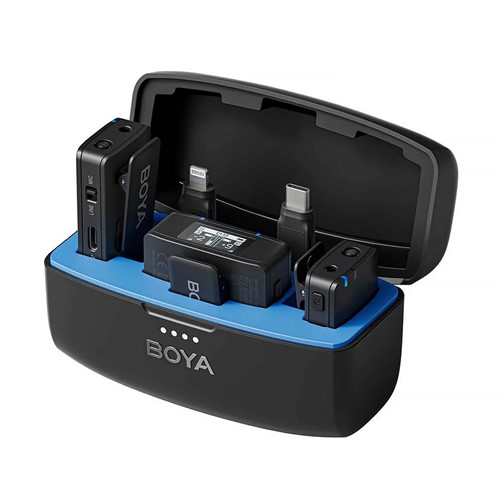 BOYA Trådlöst Mikrofon Set |  3,5mm TRS Lightning USB-C