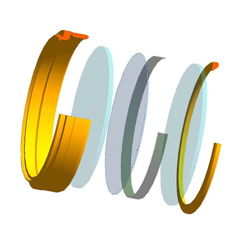 Polarisationsfilter genomskärning