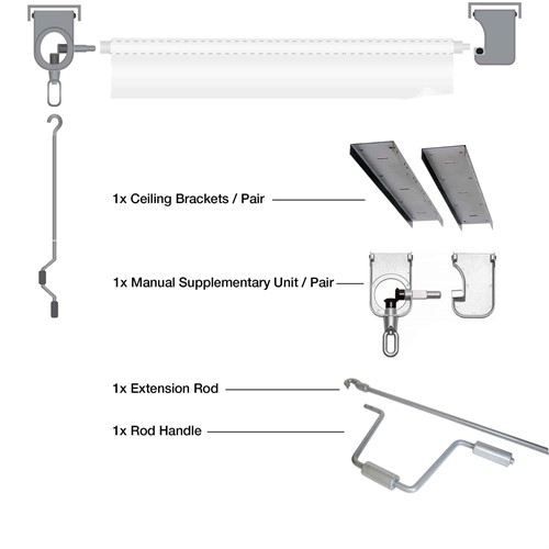Colorama RollEasy Ceiling Mount 1 Vinyl 2.72m