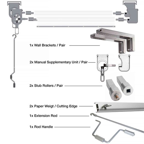 Colorama RollEasy Wall Mount 2 Paper 2.72m
