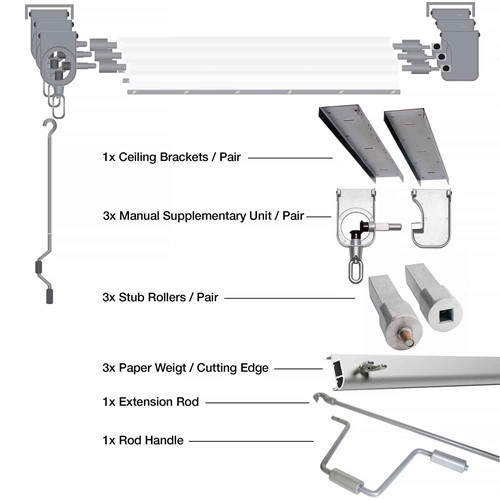 Colorama RollEasy Ceiling Mount 3 Papaer 2.72m