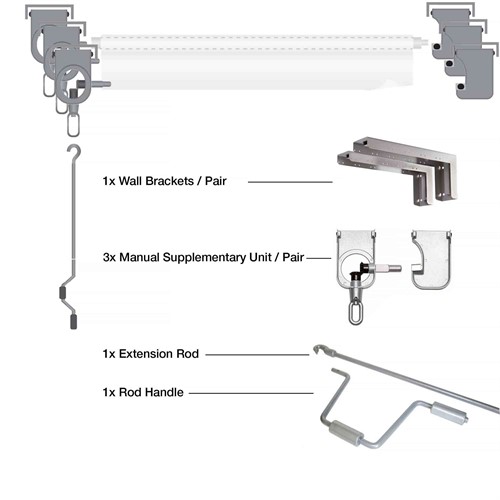 Colorama RollEasy Wall Mount 3 Vinyl 2.72m