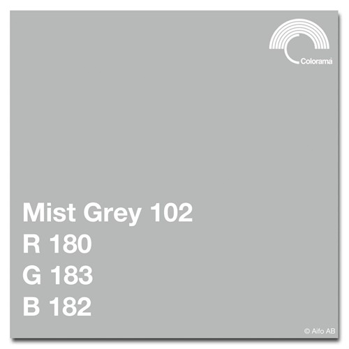 Colorama Mist Grey med ungefärliga RGB värden