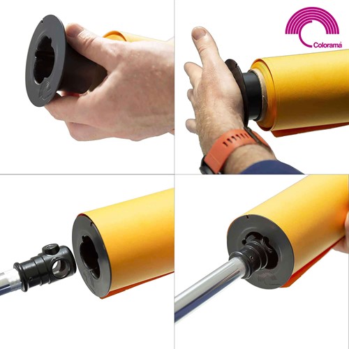 Stop the paper from freerolling with Colorama Background Paper Stop