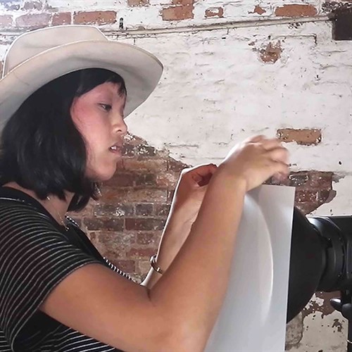 Diffuserar ljuset från studioblixtar