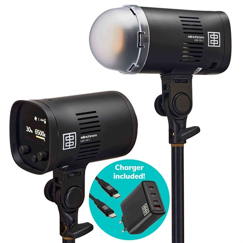 Elinchrom LED 100 C LED Light Dual Kit with Charger