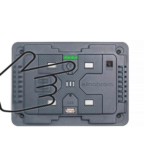 LED indikatorer visar batteriets status