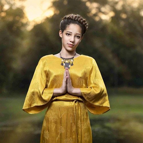 Snygg balans mellan befintligt ljus och blixtljus