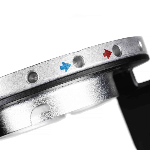 Tydlig färgmarkering för spröt