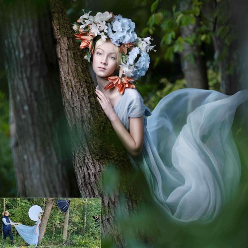 Utmärkt softbox on-location - Foto T. Asplund