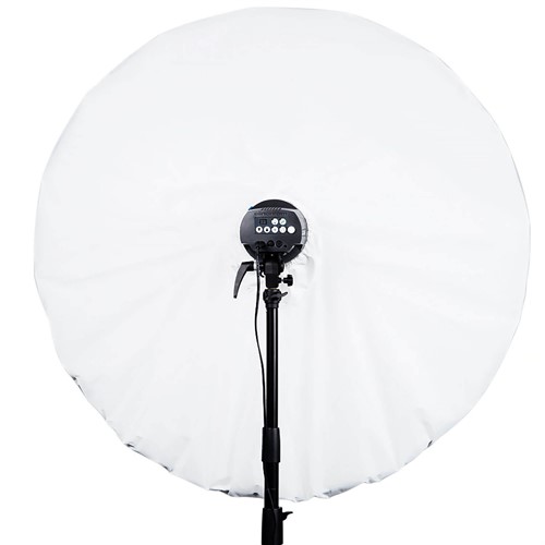 Med diffusorduken (extra tbh) monterad på paraply