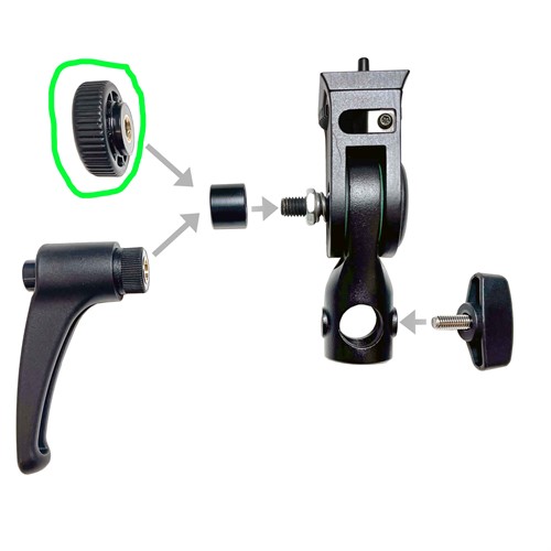 Handle with Tilt Bracket