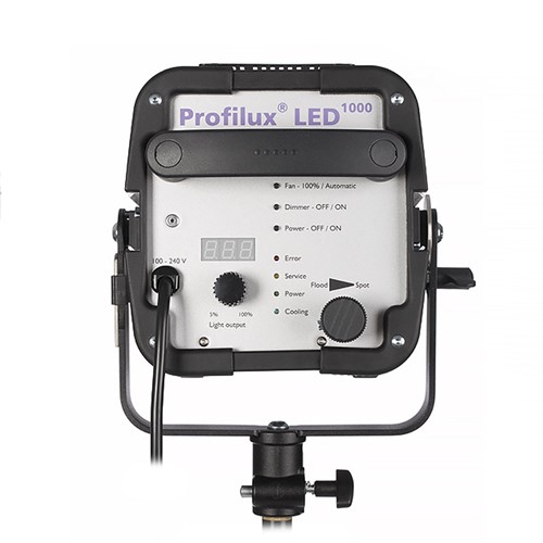 Tydlig manöverpanel med dimmer och zoom