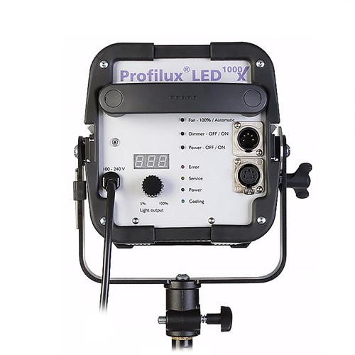 Tydlig manöverpanel med DMX-kontakter