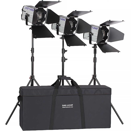 Hedler LED-Light Triple Kit LED1000 Fresnel