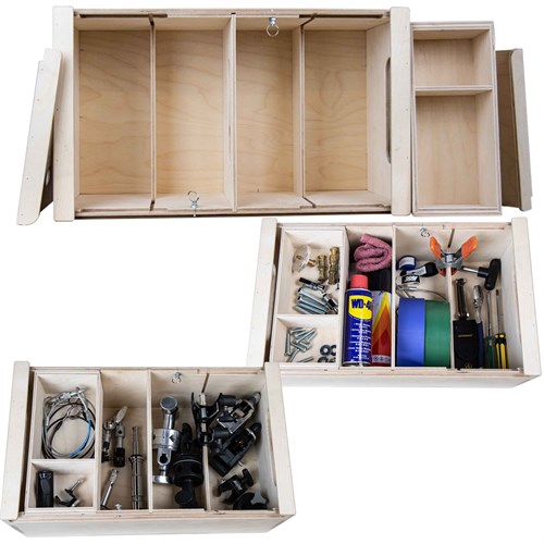 Three interchangeable dividers